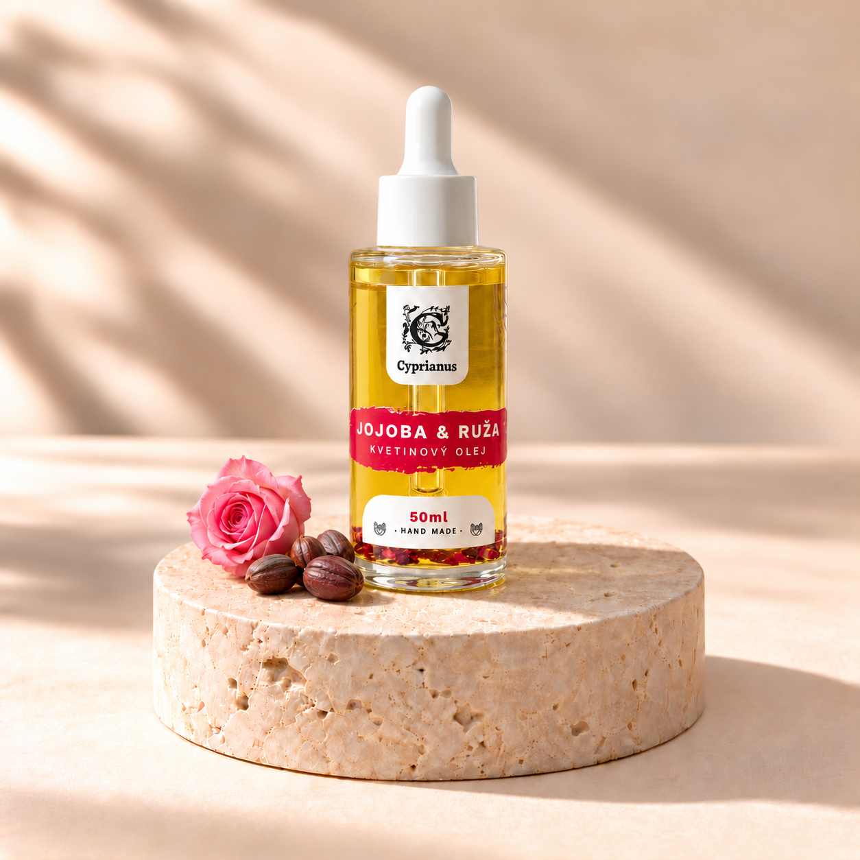 Pleťové sérum Jojoba a ruža Cyprianus